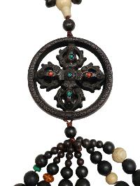 Prayer Bead Mala/necklace With Double Dorje, For Cars And Home