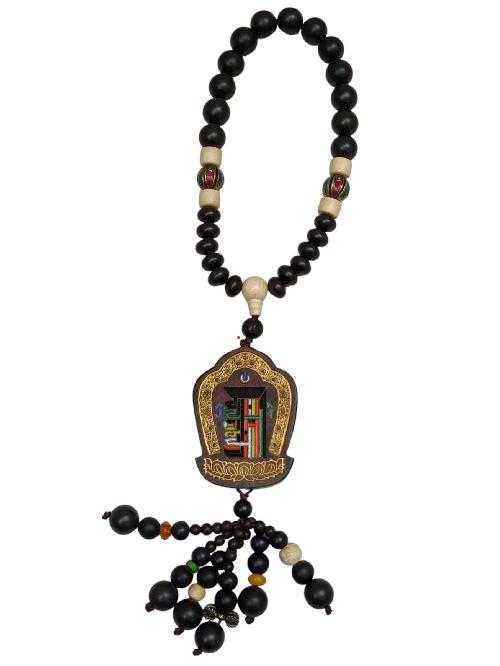 Prayer Bead Mala/necklace With Mane, For Cars And Home