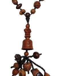 Prayer Bead Mala/necklace With Bell, For Cars And Home