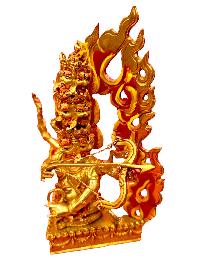 [rahula],  Handmade Buddhist Statue,  Full Gold Plated Painted Face