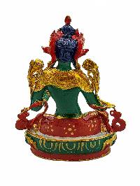 [green Tara], Buddhist Miniature Statue, [high Quality], [traditional Color Finishing], [high Quality]