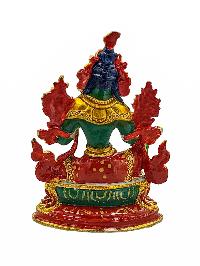 [green Tara], Buddhist Miniature Statue, [high Quality], [traditional Color Finishing], [high Quality]