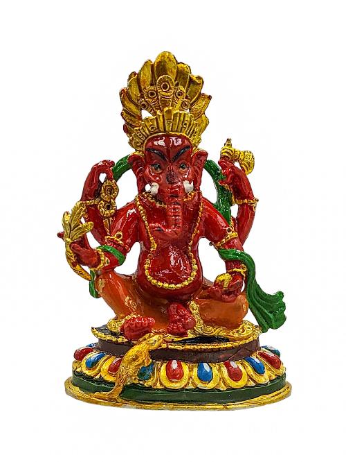 [ganesh], Buddhist Miniature Statue, [high Quality], [traditional Color Finishing], [high Quality]