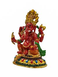 [ganesh], Buddhist Miniature Statue, [high Quality], [traditional Color Finishing], [high Quality]