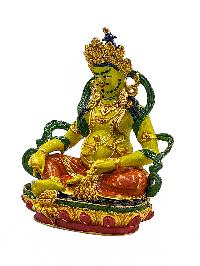 [yellow Jambhala], Buddhist Miniature Statue, [high Quality], [traditional Color Finishing], [high Quality]