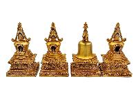 [stupa Set], Buddhist Statue, [gold Plated]