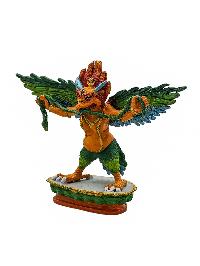 [garuda], Buddhist Miniature Statue, [high Quality], [traditional Color Finishing], [high Quality]