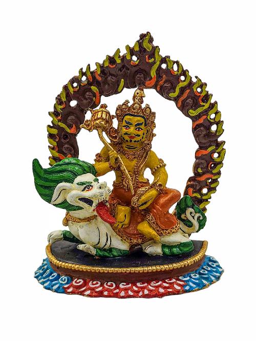 [jambhala: Namtose], Buddhist Miniature Statue, [high Quality], [traditional Color Finishing], [high Quality]