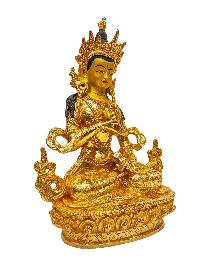 [vajrasattva], Buddhist Handmade Statue, [full Gold Plated], [painted Face], [high Quality]