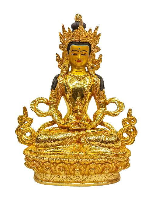 [aparimita], Buddhist Handmade Statue, [full Gold Plated], [painted Face], [high Quality]