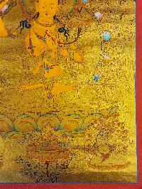 [manjushree], Buddhist Traditional Painting, Hand Painted, [real Gold]