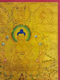 [shakyamuni Buddha], Buddhist Traditional Painting, Hand Painted, [real Gold]