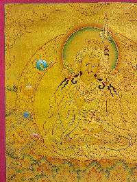 [padmasambhava], Buddhist Traditional Painting, Hand Painted, [real Gold]