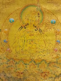 [padmasambhava], Buddhist Traditional Painting, Hand Painted, [real Gold]