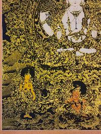 [chenrezig], Buddhist Traditional Painting, Hand Painted, [real Gold]