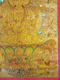 [chenrezig], Buddhist Traditional Painting, Hand Painted, [real Gold]