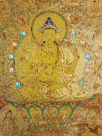 [chenrezig], Buddhist Traditional Painting, Hand Painted, [real Gold]