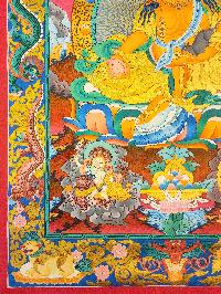 [five Jambhala], Buddhist Traditional Painting, Hand Painted, [real Gold]