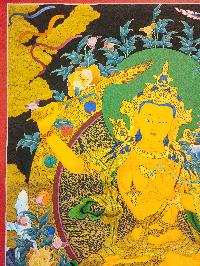 [manjushree], Buddhist Traditional Painting, Hand Painted, [real Gold]