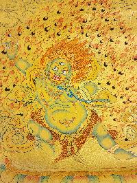 [vajrapani], Buddhist Traditional Painting, Hand Painted, [real Gold]