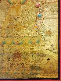 [shakyamuni Buddha], Buddhist Traditional Painting, Hand Painted, [real Gold]