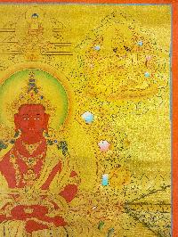 [aparimita], Buddhist Traditional Painting, Hand Painted, [real Gold]