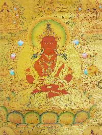 [aparimita], Buddhist Traditional Painting, Hand Painted, [real Gold]