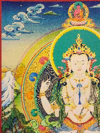 [chenrezig], Buddhist Traditional Painting, Hand Painted, [real Gold]