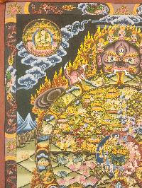 [wheel Of Life], Buddhist Traditional Painting, Hand Painted, [real Gold]