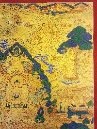 [buddha Life Story], Buddhist Traditional Painting, Hand Painted, [real Gold]