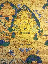 [buddha Life Story], Buddhist Traditional Painting, Hand Painted, [real Gold]