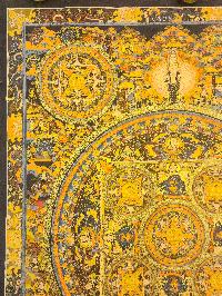 [mandala], Buddhist Traditional Painting, Hand Painted, [real Gold]