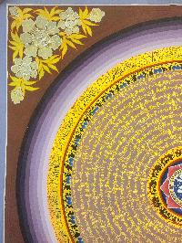 [mantra Mandala], Buddhist Traditional Painting, Hand Painted, [real Gold]