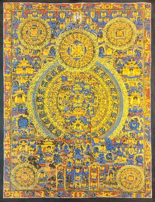 [mandala], Buddhist Traditional Painting, Hand Painted, [real Gold]