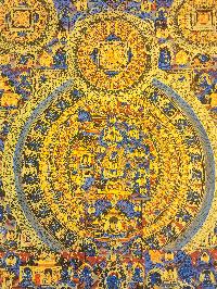 [mandala], Buddhist Traditional Painting, Hand Painted, [real Gold]