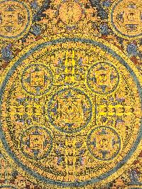 [mandala], Buddhist Traditional Painting, Hand Painted, [real Gold]