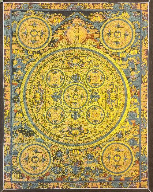 [mandala], Buddhist Traditional Painting, Hand Painted, [real Gold]