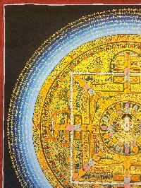 [mantra Mandala], Buddhist Traditional Painting, Hand Painted, [real Gold]