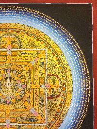 [mantra Mandala], Buddhist Traditional Painting, Hand Painted, [real Gold]