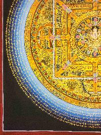 [mantra Mandala], Buddhist Traditional Painting, Hand Painted, [real Gold]