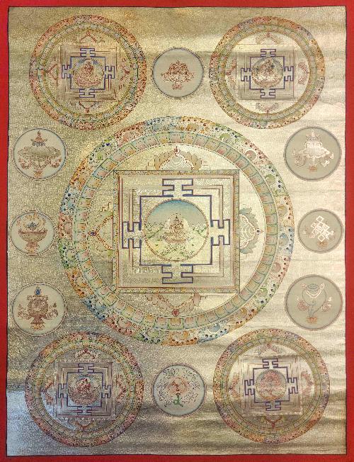 [mandala], Buddhist Traditional Painting, Hand Painted, [real Gold]