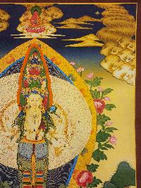 [sahasrabhuja Avalokitesvara], Buddhist Traditional Painting, Hand Painted, [real Gold]