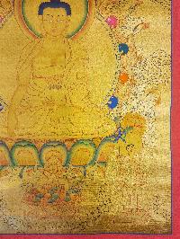 [shakyamuni Buddha], Buddhist Traditional Painting, Hand Painted, [real Gold]