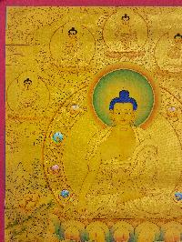 [shakyamuni Buddha], Buddhist Traditional Painting, Hand Painted, [real Gold]