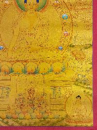 [shakyamuni Buddha], Buddhist Traditional Painting, Hand Painted, [real Gold]