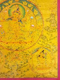 [five Dhyani Manjushri], Buddhist Traditional Painting, Hand Painted, [real Gold]