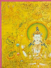 [chenrezig], Buddhist Traditional Painting, Hand Painted, [real Gold]