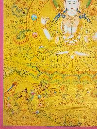 [chenrezig], Buddhist Traditional Painting, Hand Painted, [real Gold]