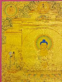 [amitabha Buddha], Buddhist Traditional Painting, Hand Painted, [real Gold]