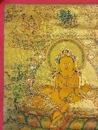 [five Jambhala], Buddhist Traditional Painting, Hand Painted, [real Gold]